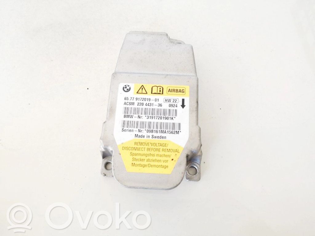 BMW 5 E60 E61 Unitate/modul de comandă airbaguri 