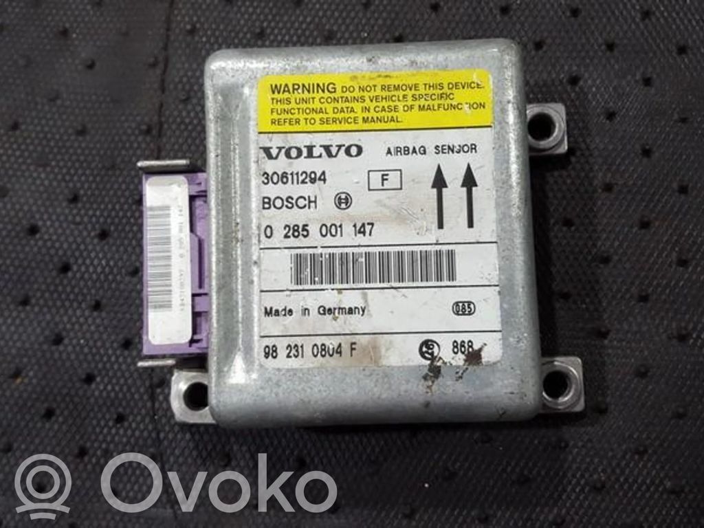 Centralina/modulo airbag   30611294,0285001147,0285001147,30611294,982310804F