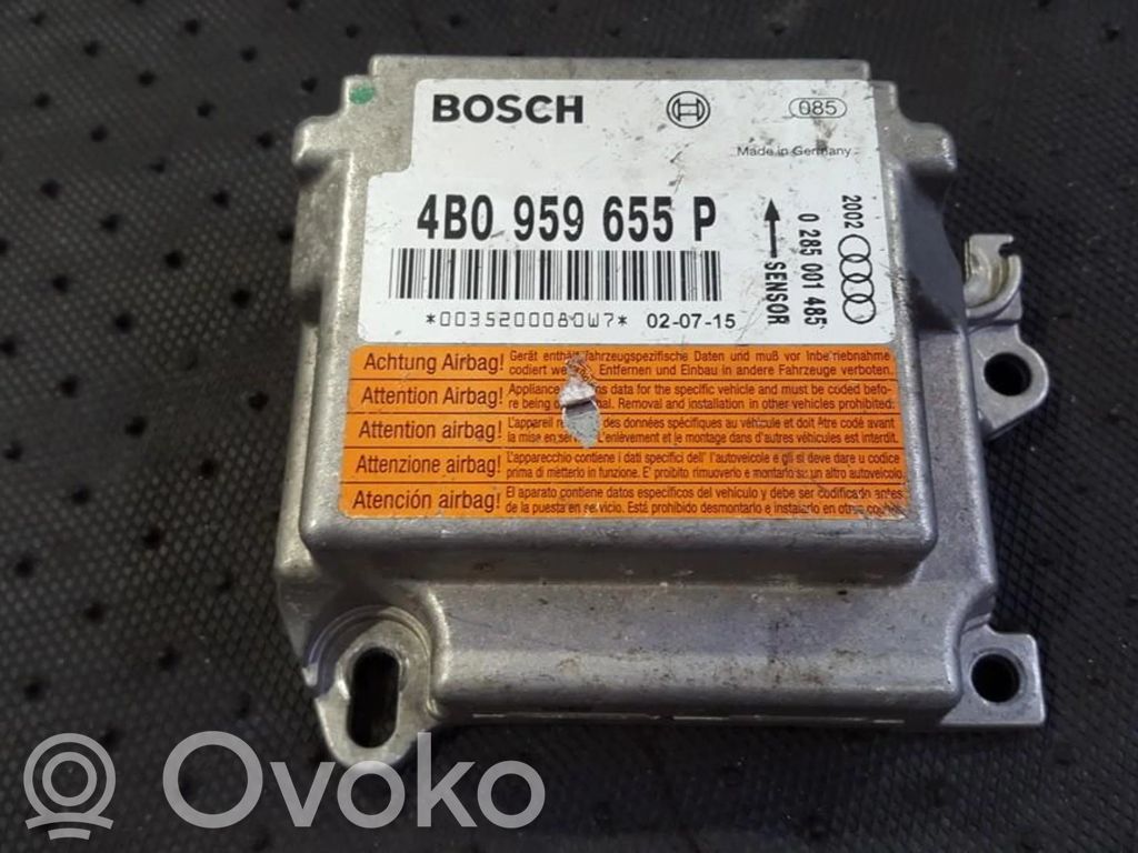 Centralina/modulo airbag   4B0959655P,0285001485,0285001485,4B0959655P