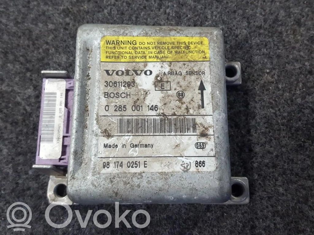 Centralina/modulo airbag   30611293,0285001146,0251,30611293