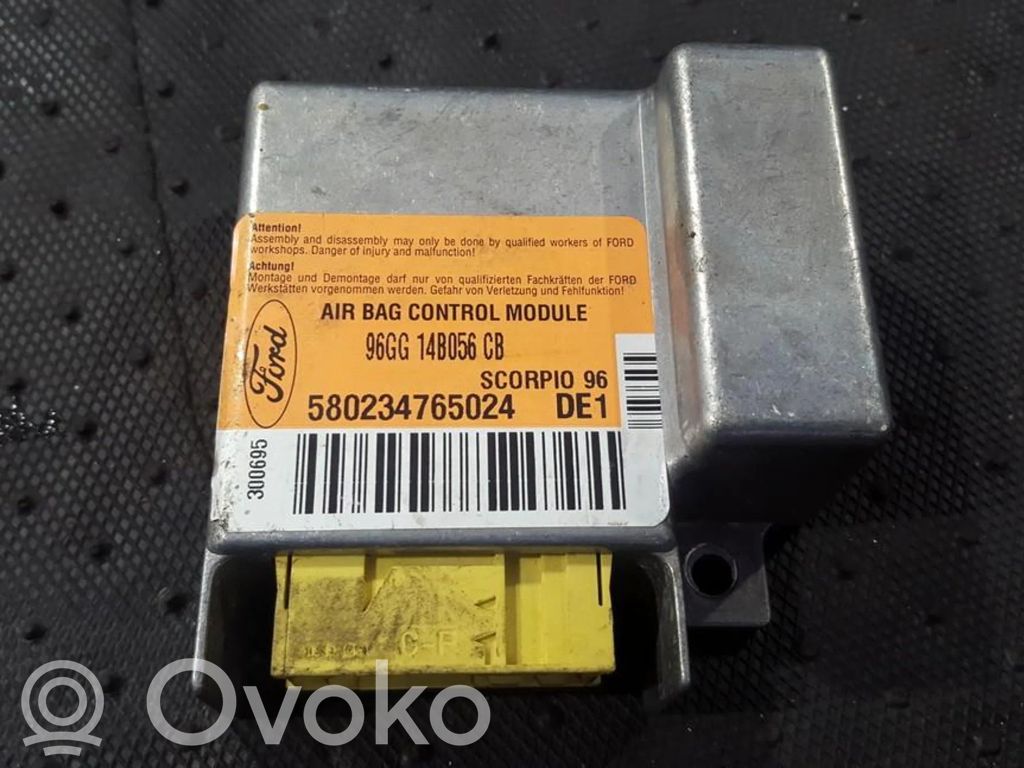 Airbag control unit/module   96GG14B056CB,96GG14B056CB,14B056,580234765024,96GG,96GG14B056CB