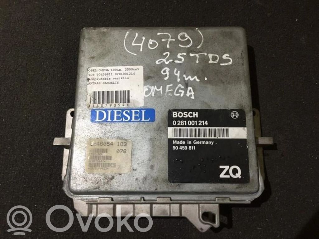 Unidad de control/módulo del motor   0281001214,90459811,0281001214,90459811