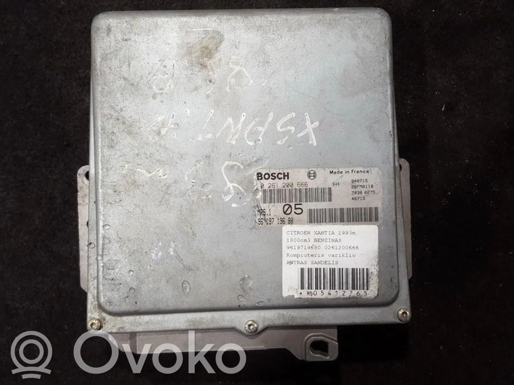 Engine control unit/module   0261200666,9619719680,0261200666,9619719680