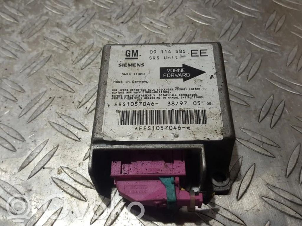 Centralina/modulo airbag   09114585EE,09114585,09114585,09114585EE,5WK41140B