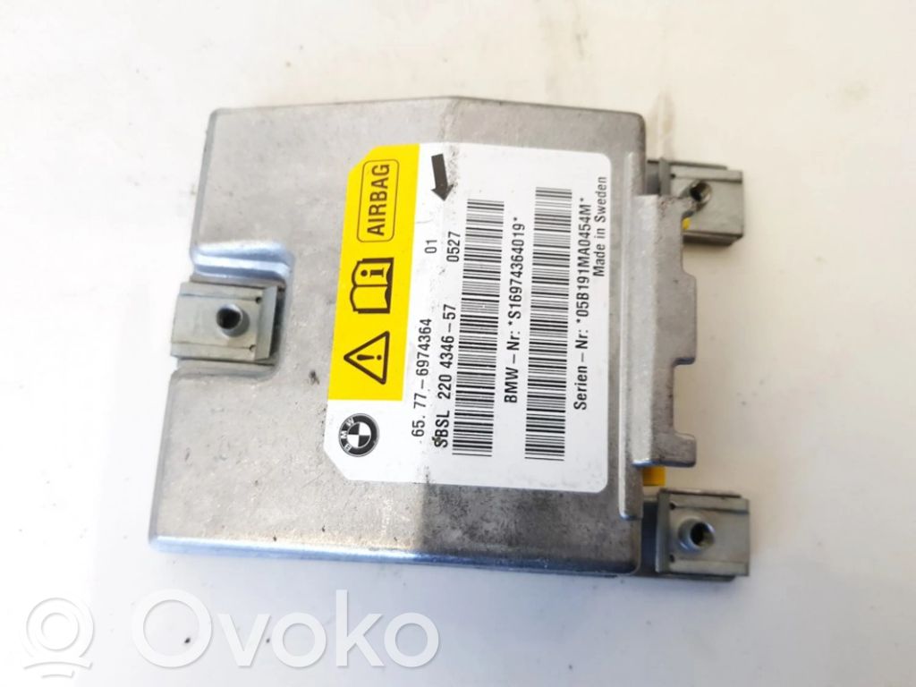 BMW 5 E60 E61 Unidad de control/módulo del Airbag 