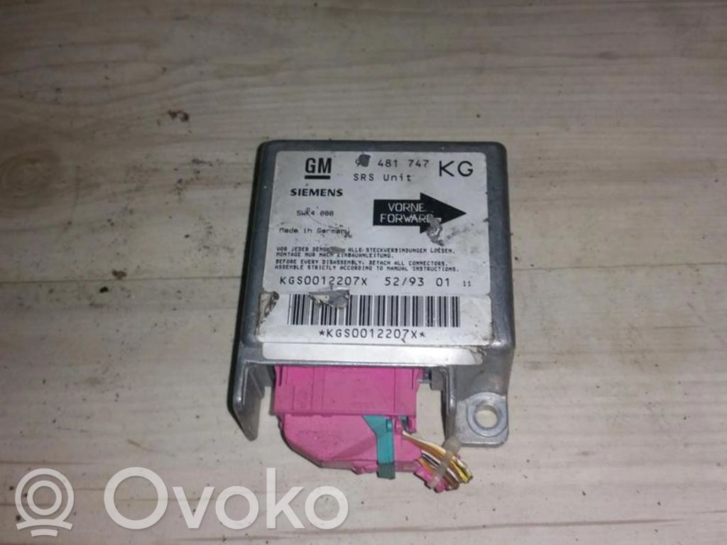 Opel Corsa B Airbag control unit/module 