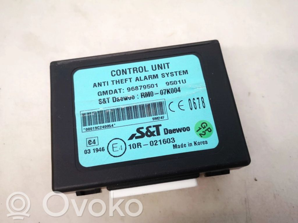 Unidad de control/módulo de alarma   96879501,RM007K004,96879501,RM007K004