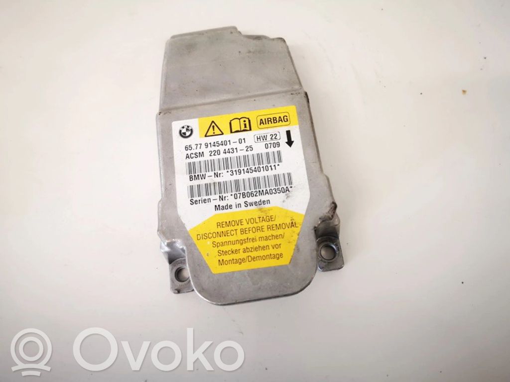 BMW 5 E60 E61 Module de contrôle airbag