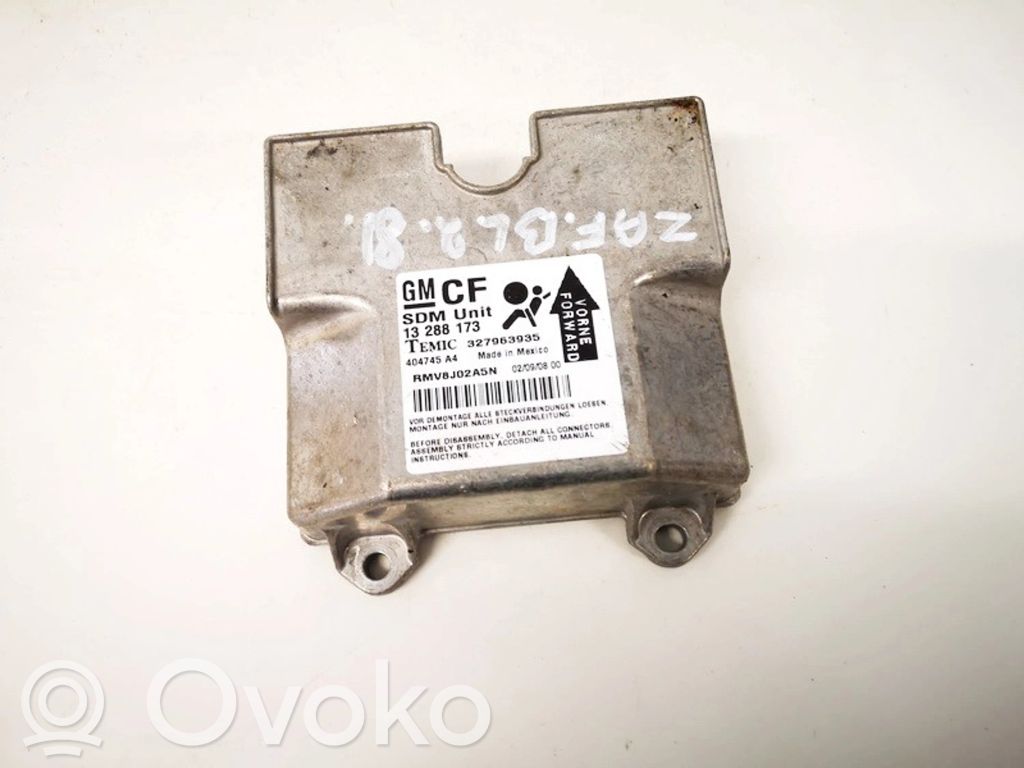 Opel Zafira B Centralina/modulo airbag