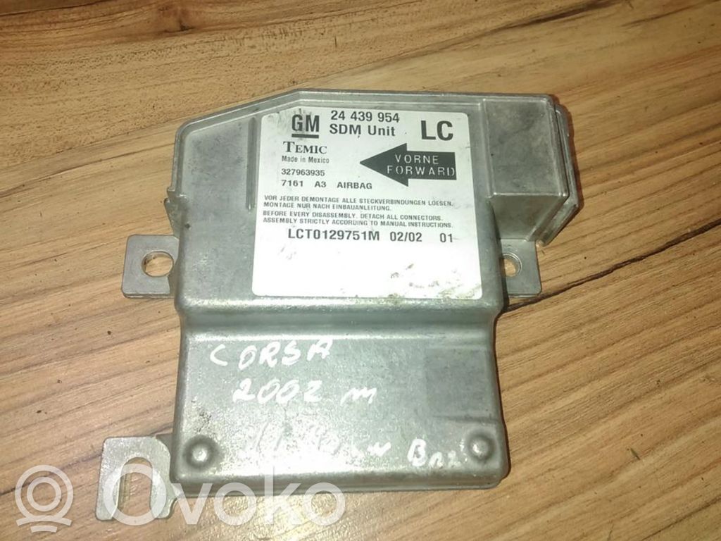 Opel Corsa C Centralina/modulo airbag