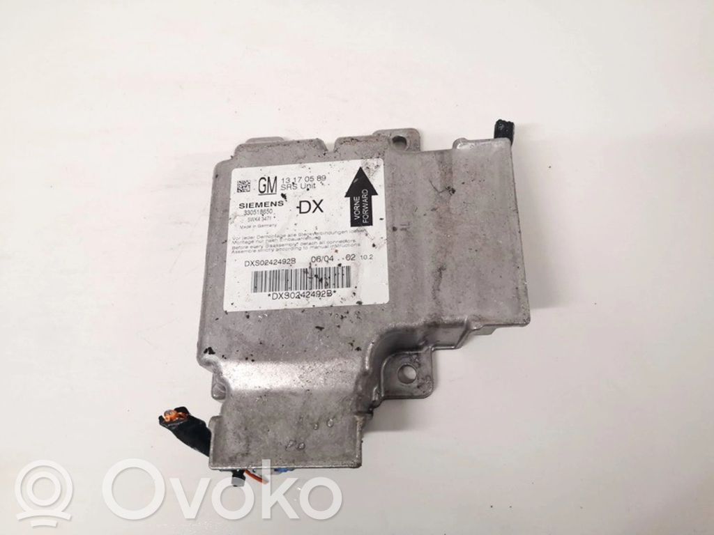 Opel Vectra C Airbag control unit/module 