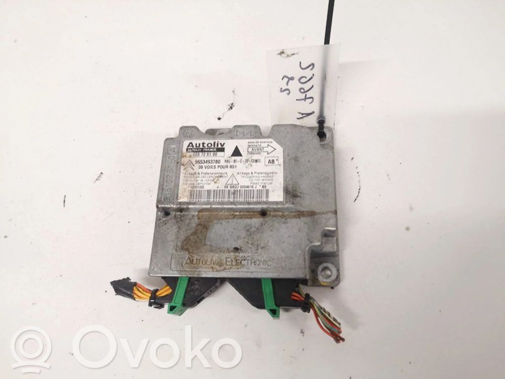 Unidad de control/módulo del Airbag   9653493780,603726100,603726100,9653493780