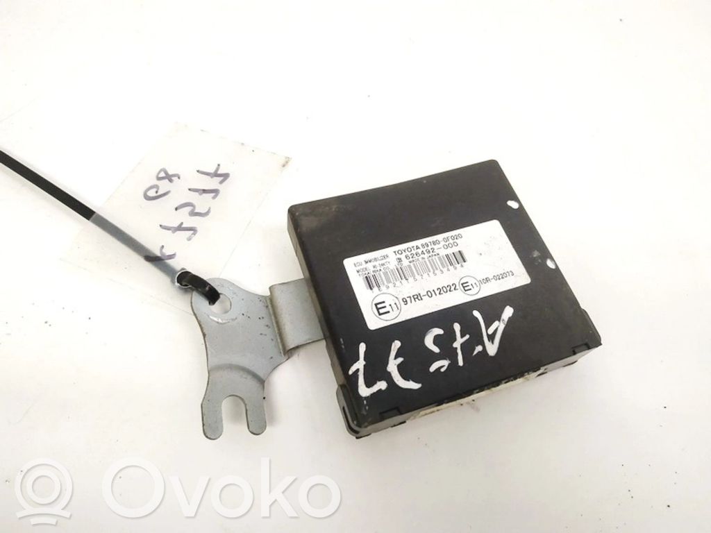 Toyota Corolla Verso AR10 Centralina/modulo immobilizzatore 