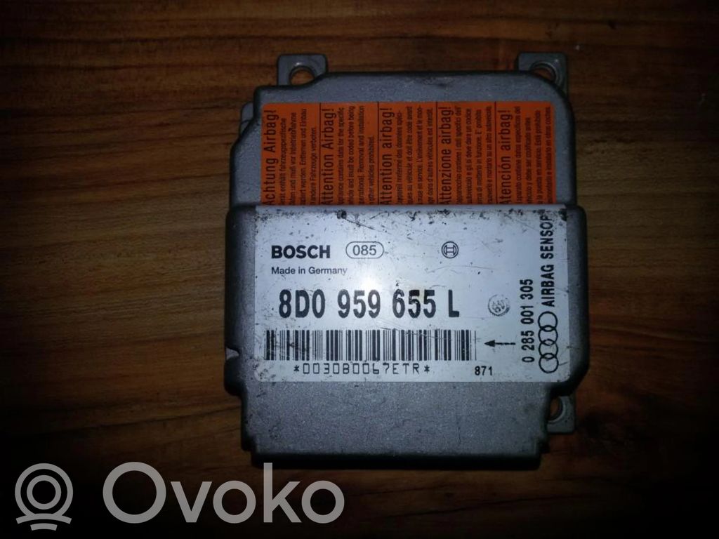 Audi A4 S4 B5 8D Centralina/modulo airbag 