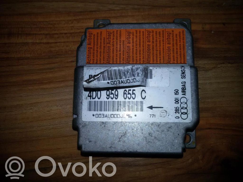 Module de contrôle airbag   4D0959655C,0285001150,0285001150,4D0959655C