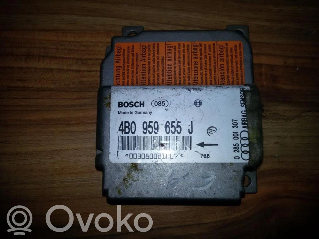 Centralina/modulo airbag   4B0959655J,0285001307,0285001307,4B0959655J