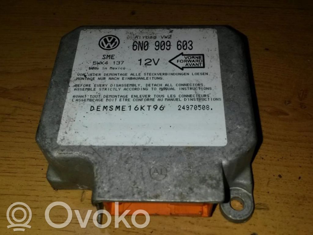 Unidad de control/módulo del Airbag   6N0909603,5WK4137,5WK4137,6N0909603