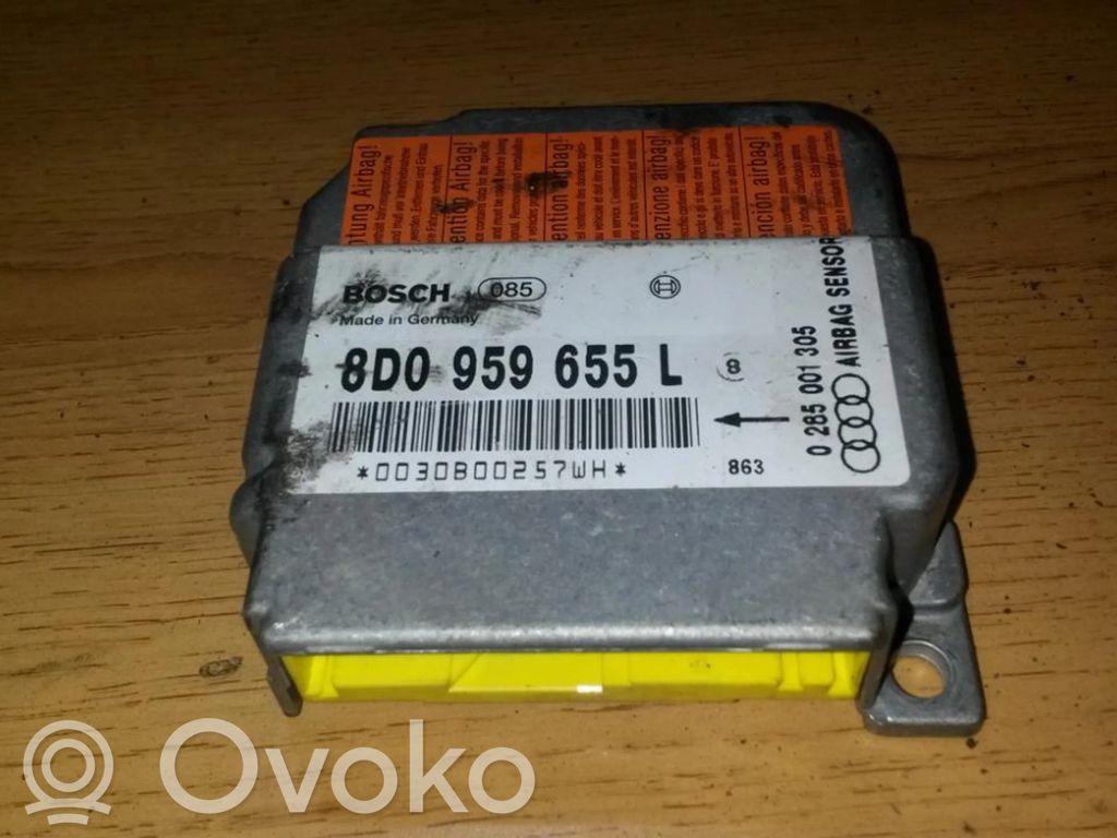 Unidad de control/módulo del Airbag   8D0959655L,0285001305,0285001305,8D0959655L