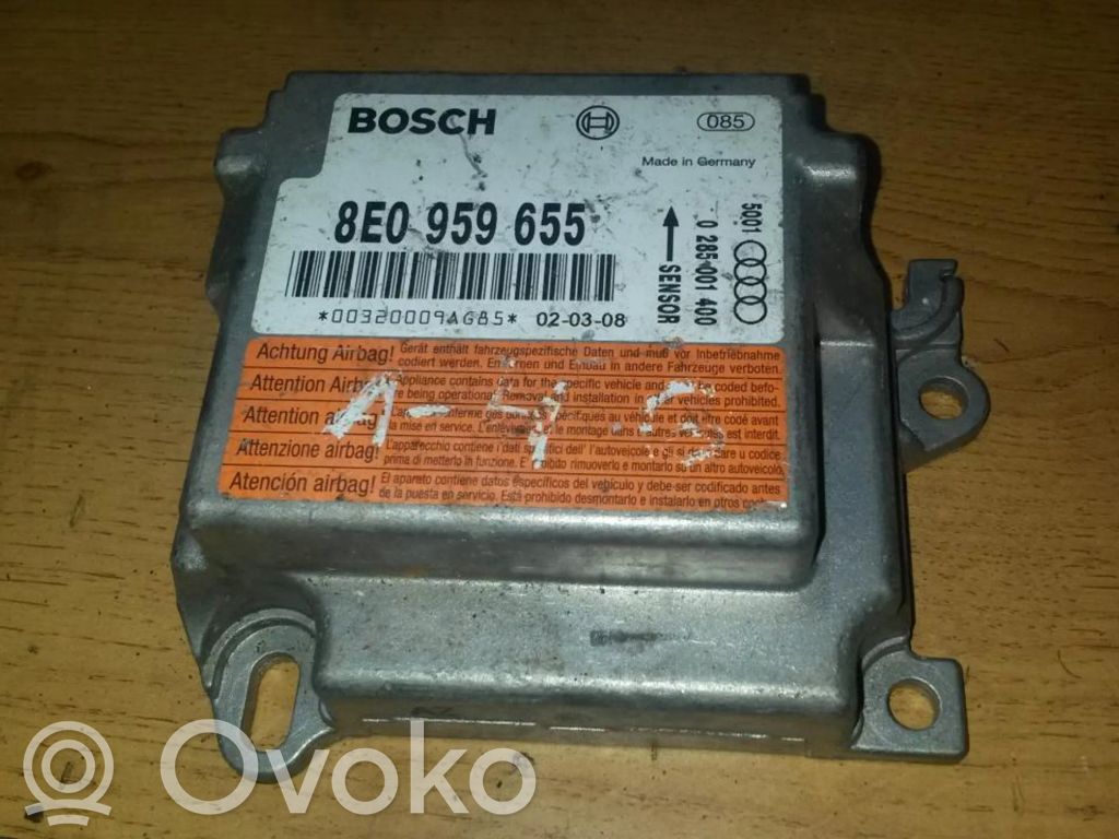 Audi A4 S4 B6 8E 8H Unitate/modul de comandă airbaguri