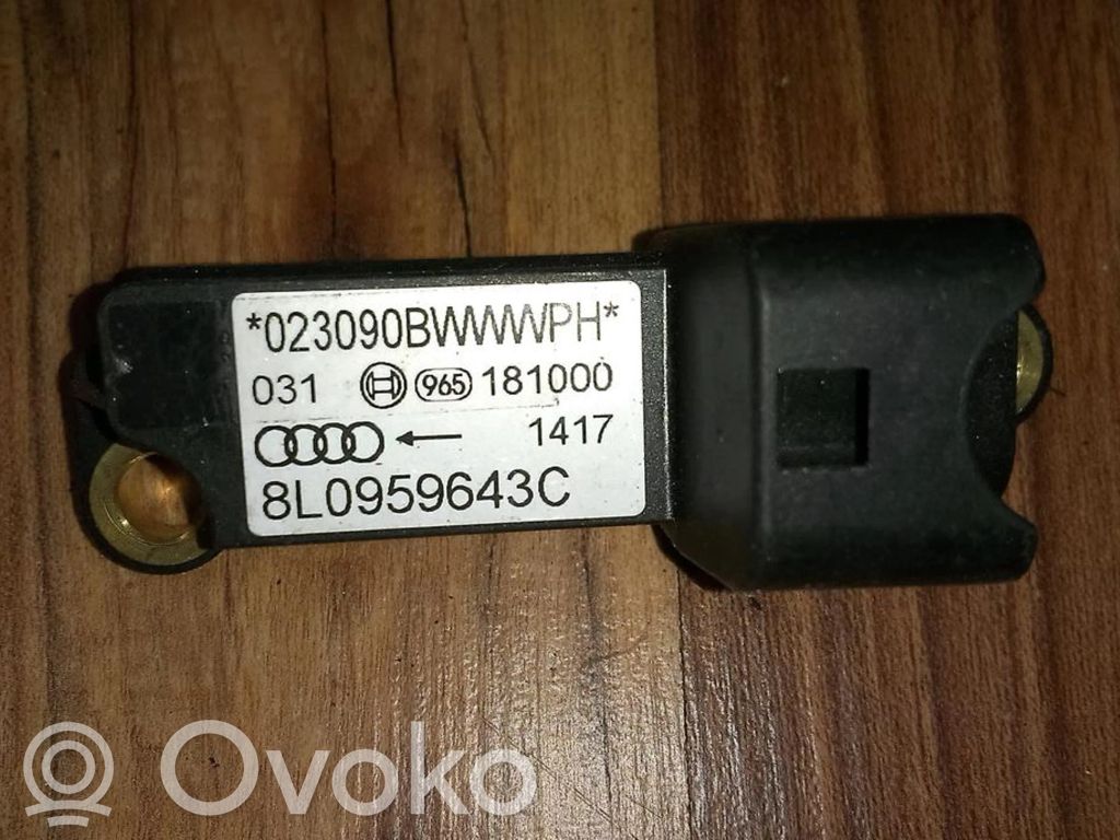Sensor impacto/accidente para activar Airbag   8L0959643C,8L0959643C
