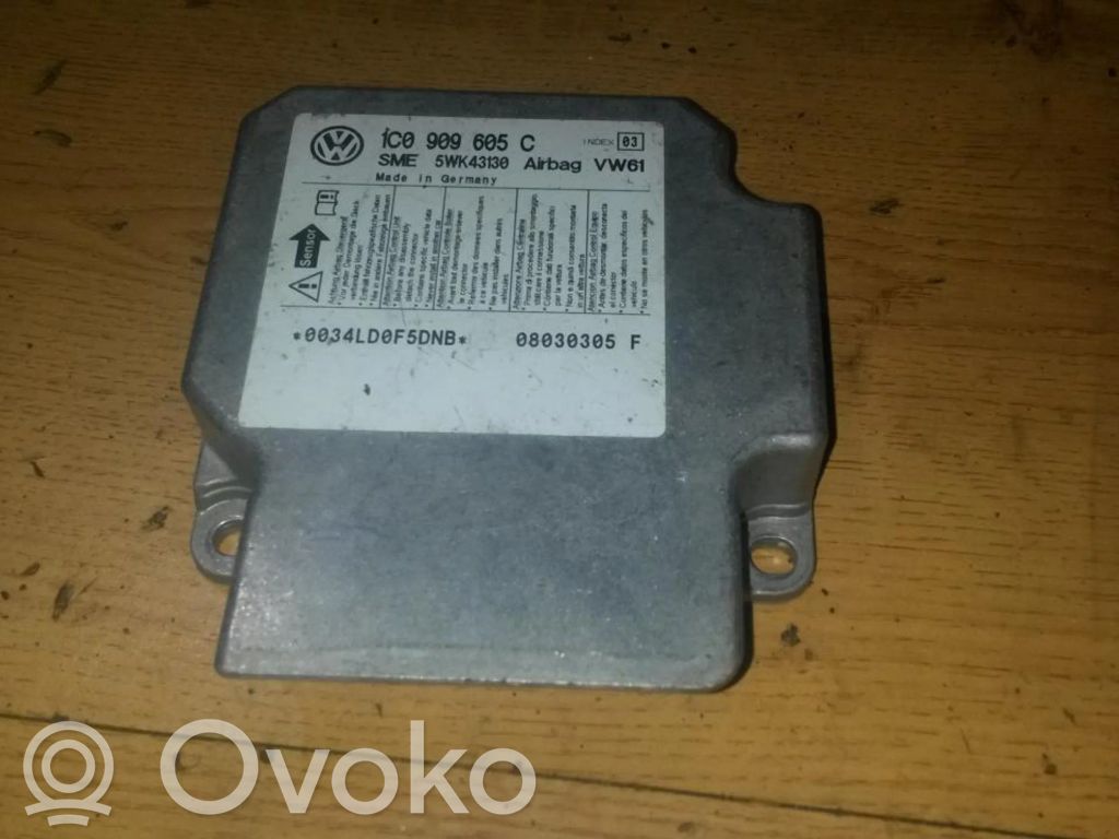 Centralina/modulo airbag   1C0909605C,5WK43130,1C0909605C,5WK43130