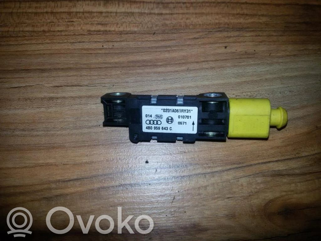 Sensor impacto/accidente para activar Airbag   4B0959643C,4B0959643C