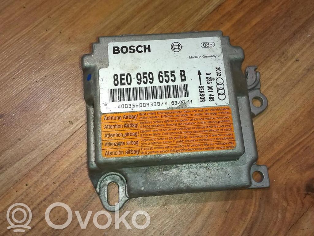Turvatyynyn ohjainlaite/moduuli   8E0959655B,0285001483,0285001483,8E0959655B