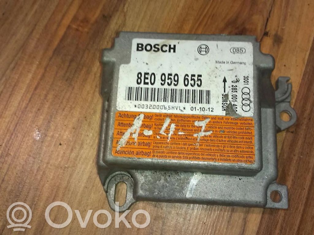 Unidad de control/módulo del Airbag   8E0959655,0285001400,0285001400,8E0959655