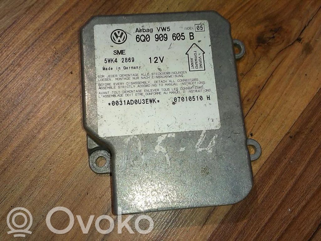 Centralina/modulo airbag   6Q0909605B,5WK42869,5WK42869,6Q0909605B