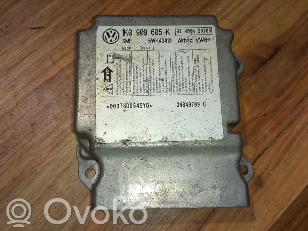 Unidad de control/módulo del Airbag   1K0909605K,5WK43410,1K0909605K,5WK43410