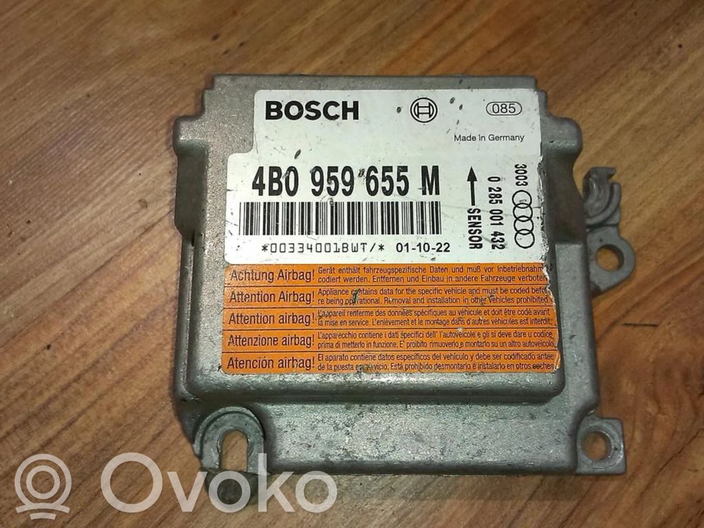 Audi A6 S6 C5 4B Unitate/modul de comandă airbaguri 