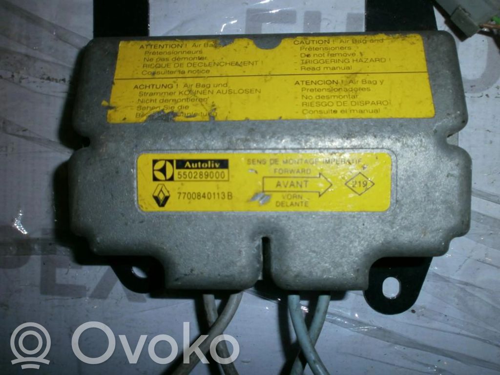 Renault Laguna I Sterownik / Moduł Airbag 