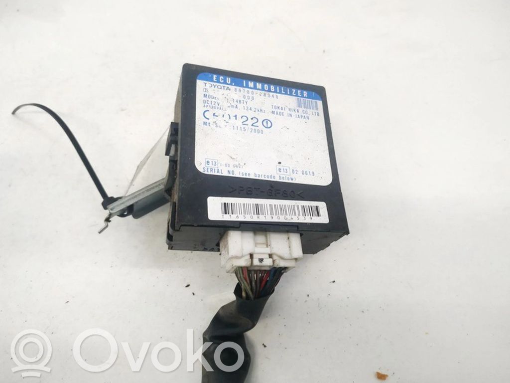 Toyota Previa (XR30, XR40) II Unitate/modul comandă imobilizator 
