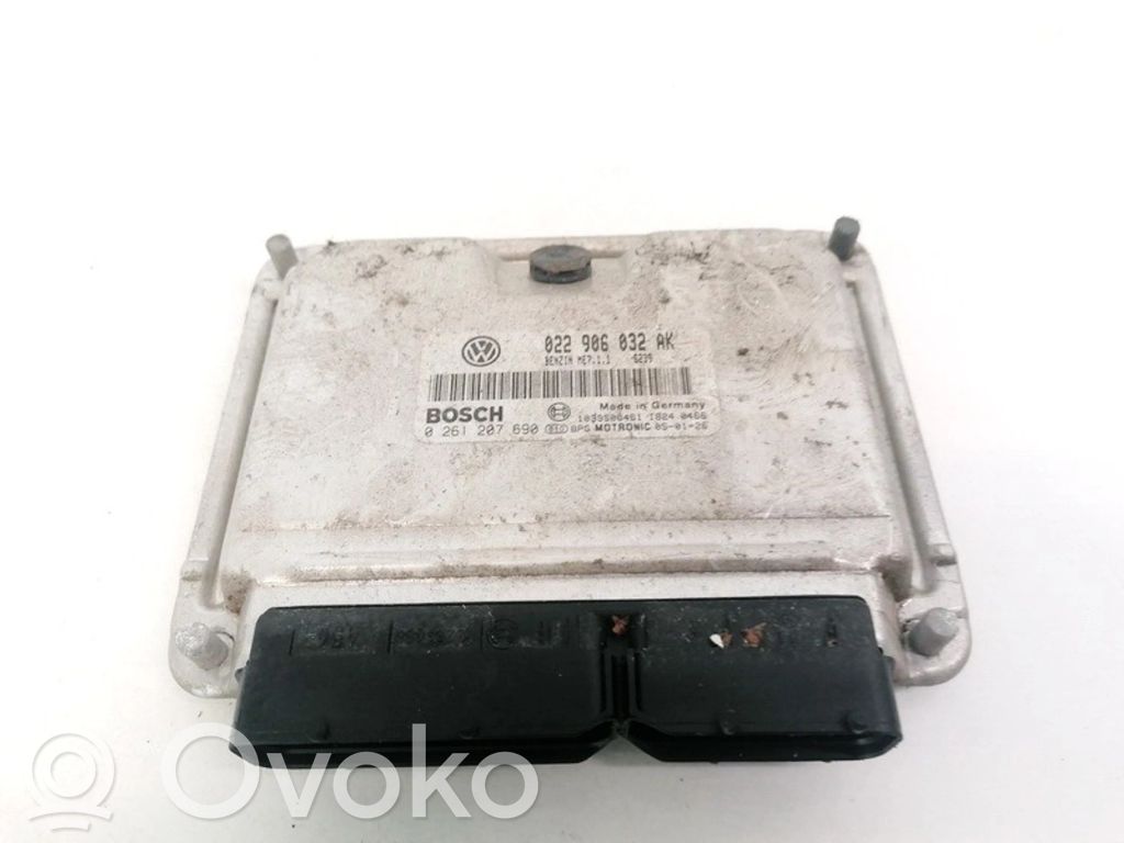 Engine control unit/module   022906032AK,0261207690,022906032AK,0261207690,1039S06461