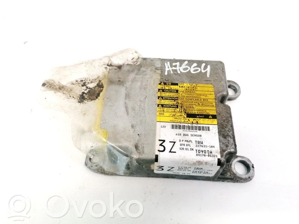 Toyota Avensis T270 Centralina/modulo airbag