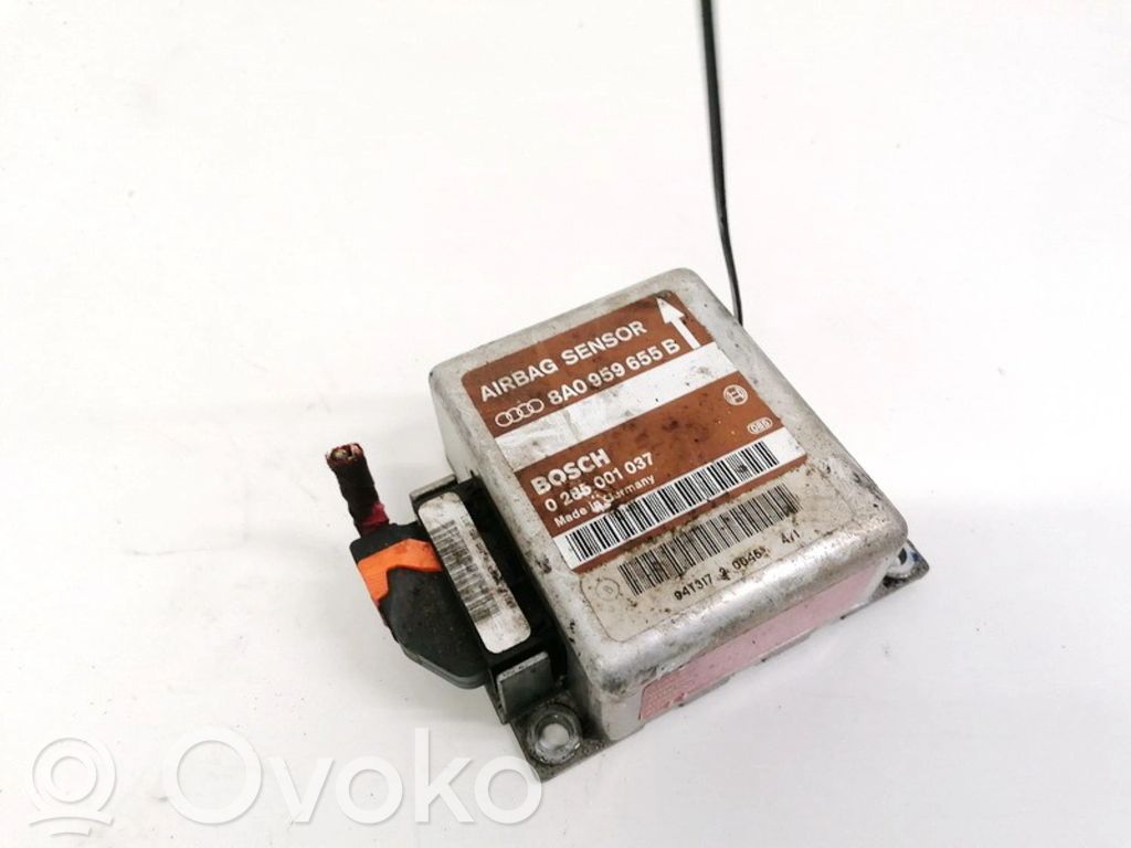 Module de contrôle airbag   8A0959655B,0285001037,0285001037,8A0959655B