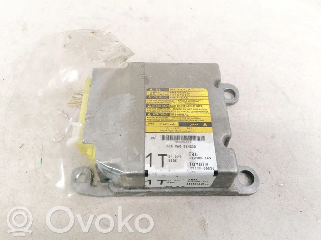 Toyota Yaris Unitate/modul de comandă airbaguri 