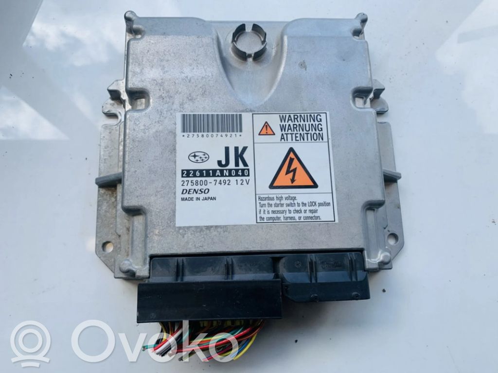 Unidad de control/módulo del motor   22611AN040,2758007492,22611AN040,2758007492,2758007492