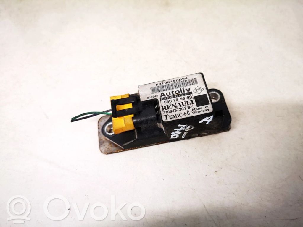 Sensor impacto/accidente para activar Airbag   7700437301B,550759800,550759800,7700437301B