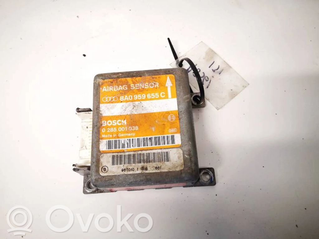 Sterownik / Moduł Airbag   8A0959655C,0285001038,0285001038,8A0959655C