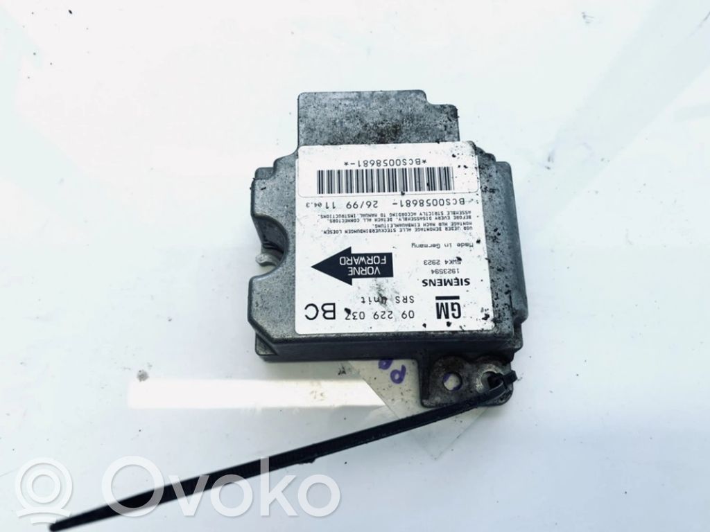 Opel Astra G Centralina/modulo airbag 