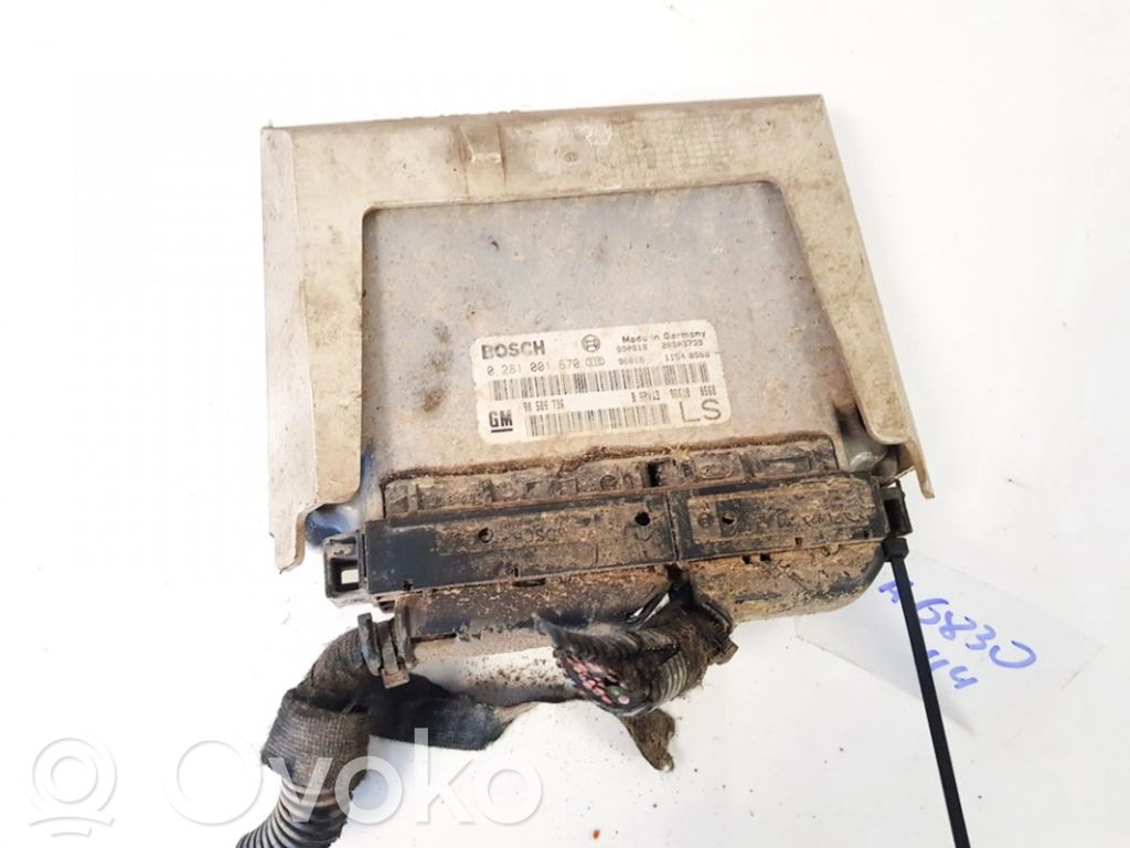 Engine control unit/module   90589736,0281001670,0281001670,0568,28SA3739,90589736,96618,990618
