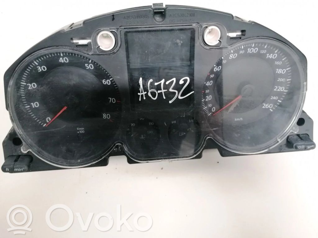 Volkswagen PASSAT B6 Vitezometru (grup de instrumente) 
