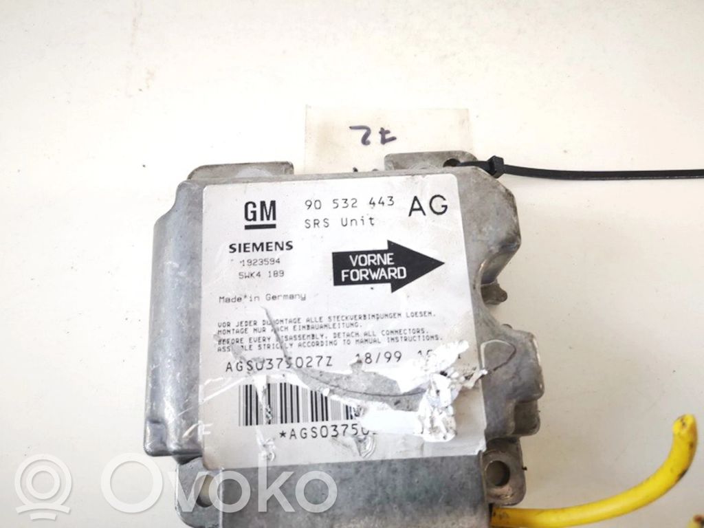 Opel Corsa B Centralina/modulo airbag 
