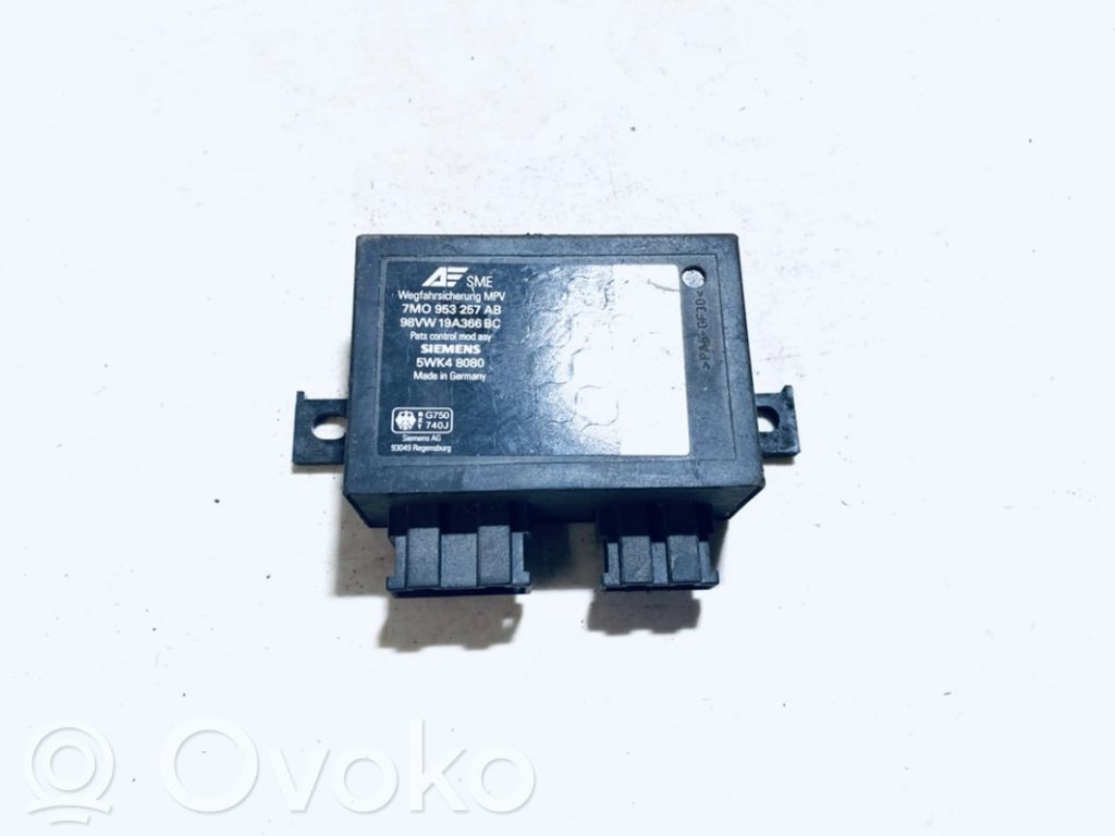 Unidad de control/módulo inmovilizadora   7M0953257AB,98VW19A366BC,5WK48080,7M0953257AB,98VW19A366BC