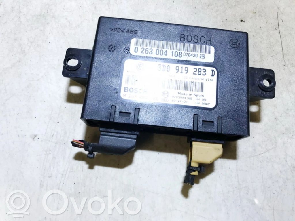 Unité de commande, module PDC aide au stationnement   3D0919283D,0263004108,0263004108,3D0919283D,SW0907