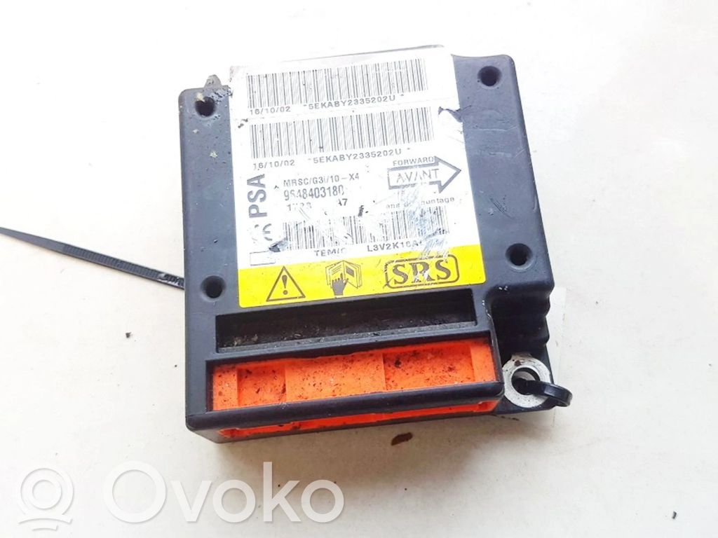 Unidad de control/módulo del Airbag   9648403180,9648403180