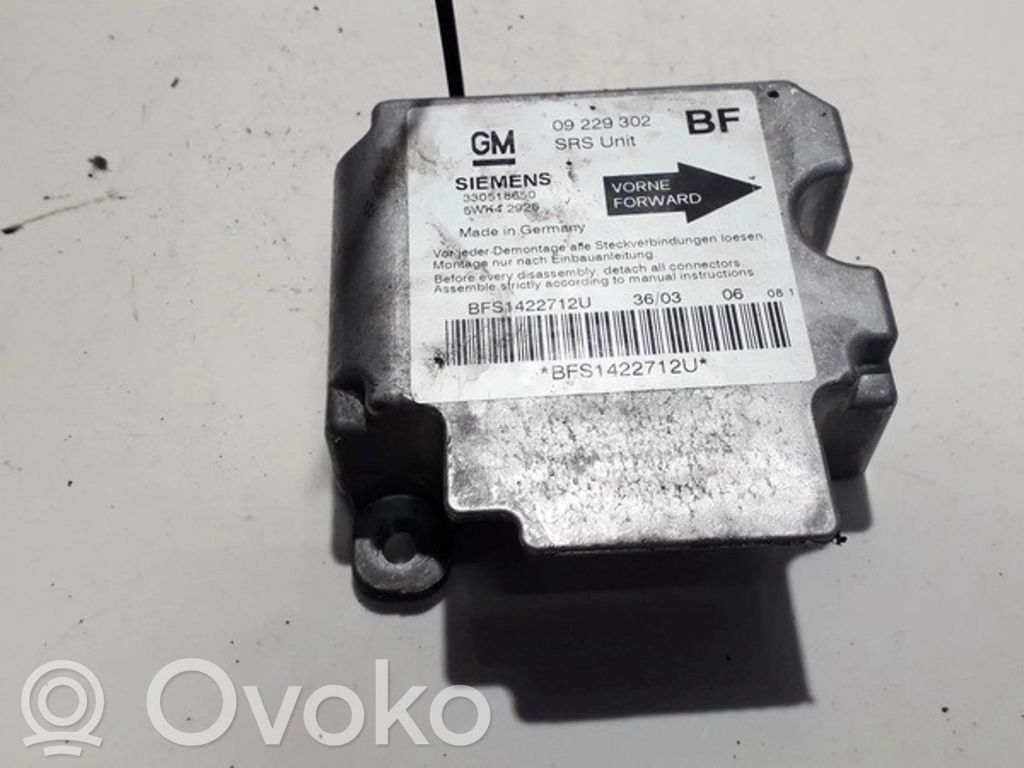 Opel Astra G Centralina/modulo airbag 