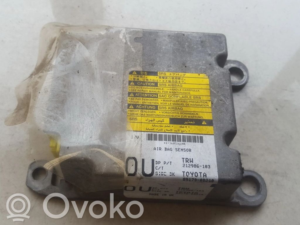 Toyota Yaris Unitate/modul de comandă airbaguri 