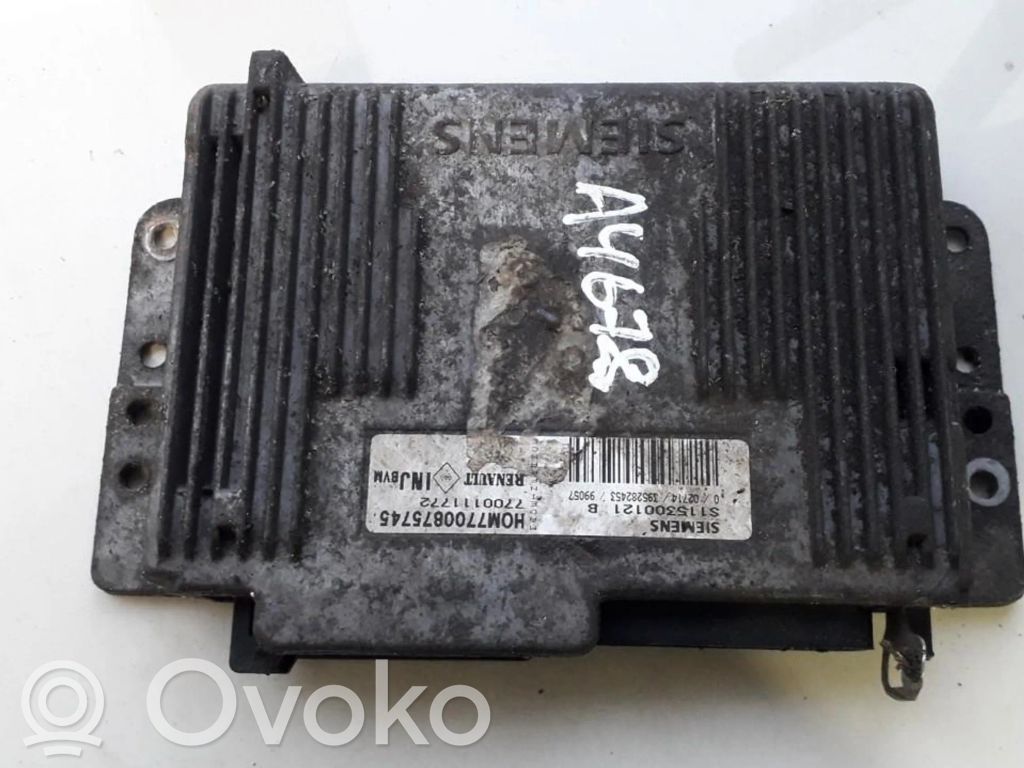 Unidad de control/módulo del motor   7700111772,7700875745,7700111772,7700875745